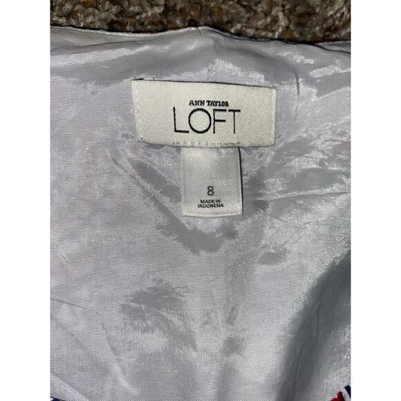 Ann Taylor Loft Women 8 Floral Tank Style Sweetheart neckline dress - Picture 5 of 7